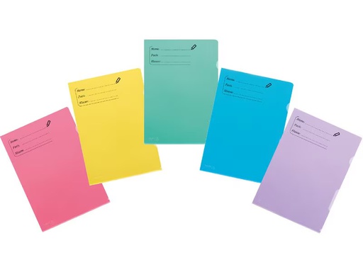 [90348456 1713533] Kolma Sichthülle Fashion Schule A4, assortiert, 10 Stück