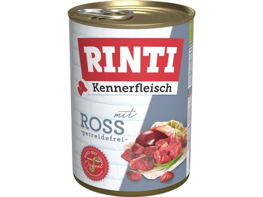 [90348496 1691063] Rinti Nassfutter Kennerfleisch pur Dose Ross, 400 g