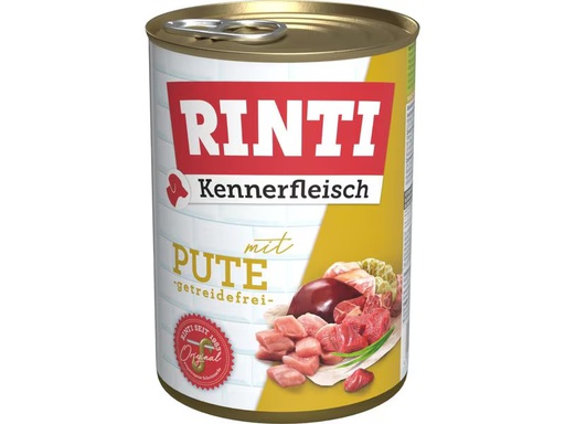 [90348511 1691062] Rinti Nassfutter Kennerfleisch pur Dose Pute, 400 g