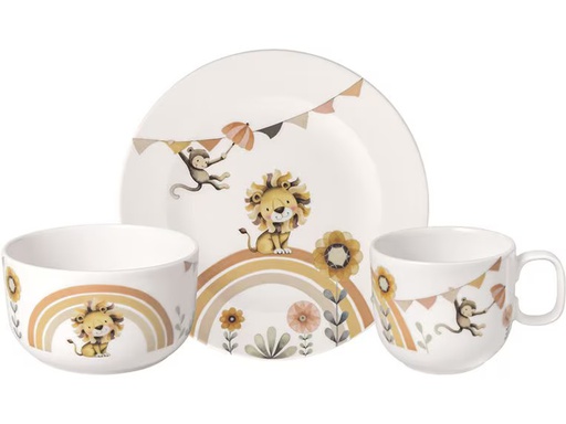 [90348526 1710666] Villeroy &amp; Boch Kindergeschirrset Roar Lion 3-teilig, Hellorange