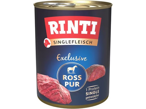 [90348544 1691094] Rinti Nassfutter Singlefleisch Exclusive Ross Pur, 800 g