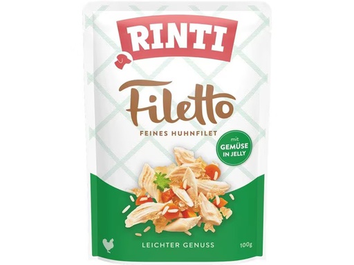 [90348562 1691053] Rinti Nassfutter Filetto Huhn + Gemüse in Jelly, 100 g