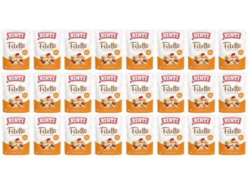 [90348564 1693576] Rinti Nassfutter Filetto Huhn + Herz in Jelly, 24 x 100 g