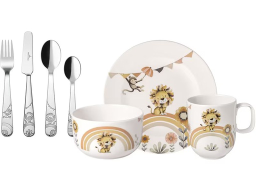 [90348656 1710667] Villeroy &amp; Boch Kindergeschirrset Roar Lion 7-teilig, Hellorange