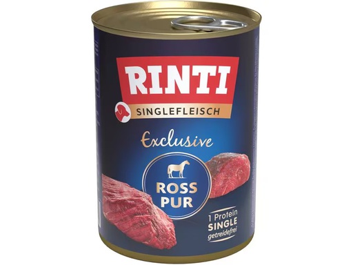 [90348660 1691075] Rinti Nassfutter Singlefleisch Exclusive Ross Pur, 400 g