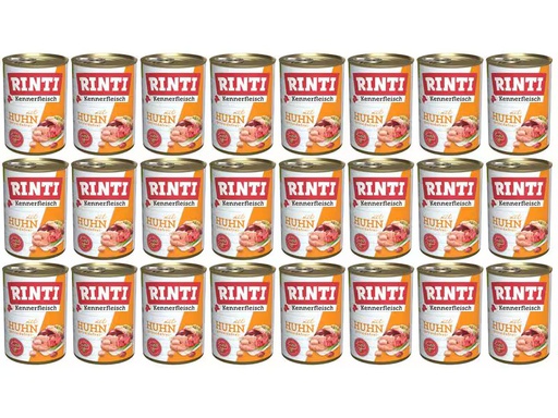 [90348673 1693566] Rinti Nassfutter Kennerfleisch pur Dose Huhn, 24 x 400 g