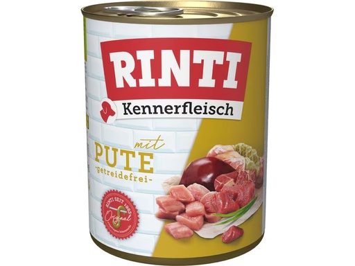 [90348682 1691078] Rinti Nassfutter Kennerfleisch pur Dose Pute, 800 g