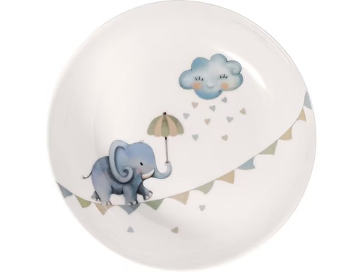 [90348691 1710671] Villeroy &amp; Boch Kinderteller Walk Elephant 370 ml, 6 Stück, Hellblau