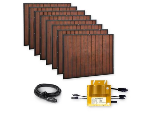 [90348714 1711043] autosolar Solaranlage Balkonkraftwerk 1600W, Holzoptik