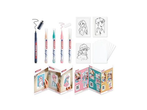 [90348740 1712955] edding Acrylmarker Komplettes Manga Stifte Set