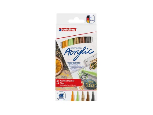 [90349283 1712954] edding Set mit Acrylmalstiften, Feine Spitze