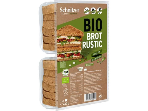 [90349302 1716538] Schnitzer Brot Bio Toastbrot Rustic 430 g