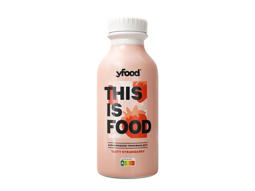 [90349326 1693746] YFOOD Trinkmahlzeit Tasty Strawberry 500 ml