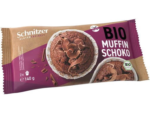 [90349329 1716535] Schnitzer Gebäck Bio Muffin Schoko 140 g