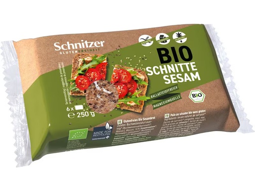 [90349368 1716536] Schnitzer Brot Bio Schnitte Sesam 250 g