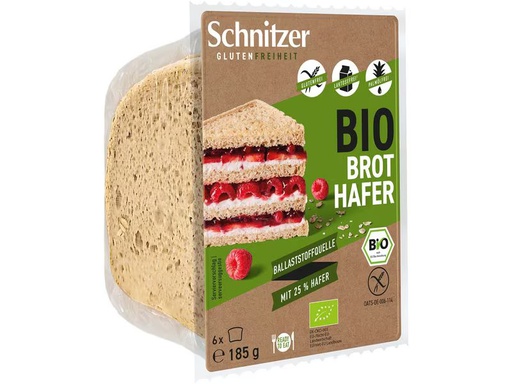 [90349411 1716540] Schnitzer Brot Bio Toastbrot Hafer 185 g