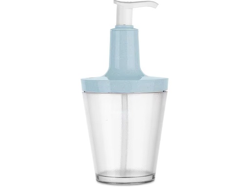 [90349447 1711286] Koziol Seifenspender Flow 250 ml, Blau/Transparent
