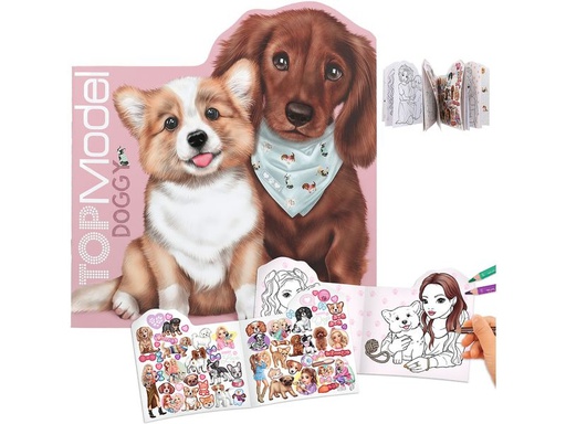 [90349476 1712021] Depesche Malbuch Doggy Top Model 24 Seiten
