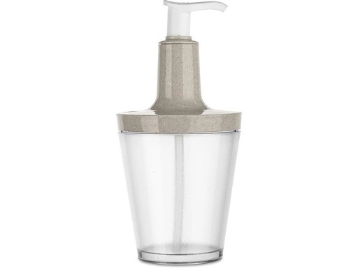 [90349481 1711284] Koziol Seifenspender Flow 250 ml, Sand/Transparent