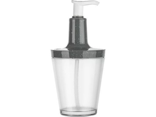 [90349482 1711283] Koziol Seifenspender Flow 250 ml, Grau/Transparent