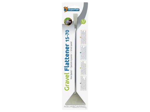 [90349663 1707690] SuperFish Edelstahl Kies Spatel, 32 cm