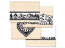 Trendform Tischset Swiss Tradition 7, 29.7 cm x 42 cm, Schwarz/Beige