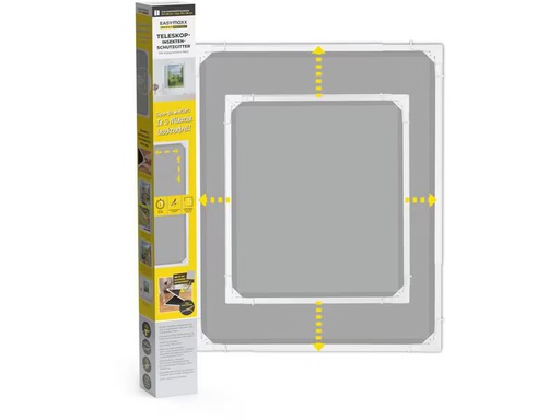[90349766 1694874] EASYmaxx Teleskop Insektenschutzgitter Weiss