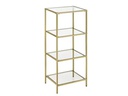 VASAGLE Regal 40 x 30 x 95 cm, Gold