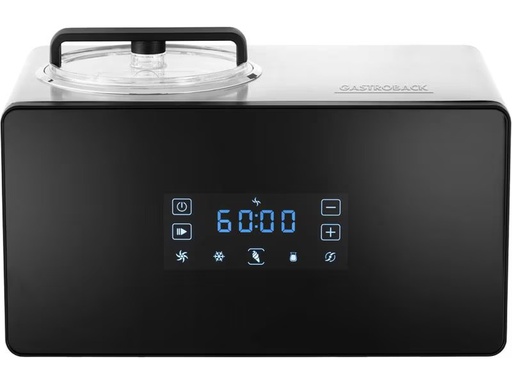 [90350190 1713926] Gastroback Glacemaschine Advanced Control 1.5 l, Schwarz/Silber
