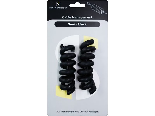 [90350282 1713059] Schönenberger Snake Black Kabelhalterungen Ø 30 mm, Schwarz