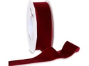 Pattberg Geschenkband Samt 40 mm x 10 m, Bordeaux