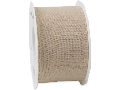 [90350392 1703394] Pattberg Textilband Leinen 60 mm x 15 m, Nature