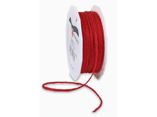 [90350396 1703386] Pattberg Juteband 2 mm x 25 m, Rot