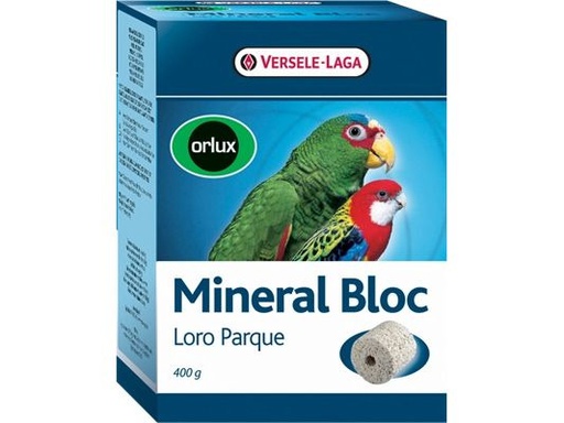 [90350542 1711108] Versele Laga Ziervogelfutter Mineral Bloc Loro Parque, 400 g