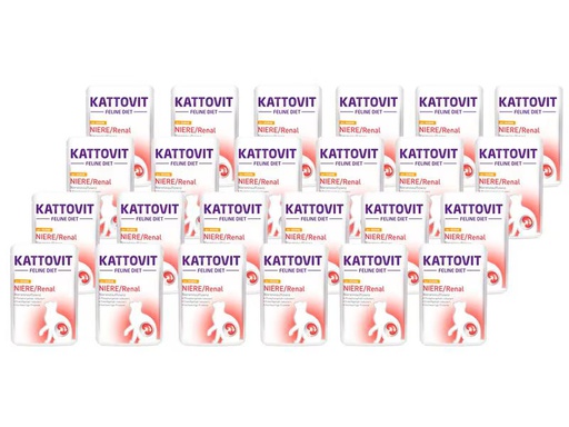 [90350633 1604878] Kattovit Nassfutter Niere/Renal Huhn, 24 x 85 g