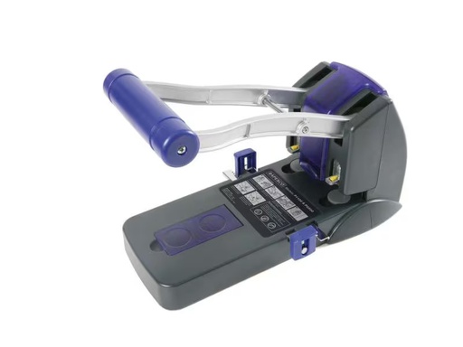 [90350682 916045] Rapesco Locher P2200 2-fach, 150 Blatt, Schwarz-Violett