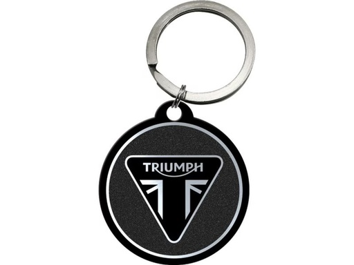 [90350707 1685880] Nostalgic Art Schlüsselanhänger Triumph Ø 4 cm, Schwarz