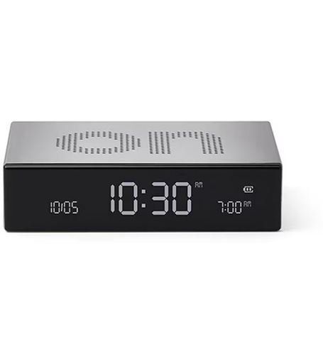 [90350712 1696829] Lexon Digitalwecker Flip Premium Dunkelgrau