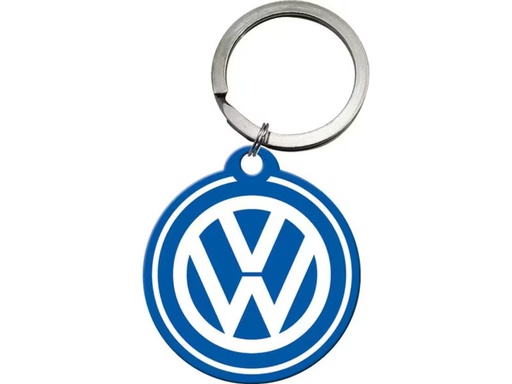 [90350755 1685883] Nostalgic Art Schlüsselanhänger VW Ø 4 cm, Blau/Weiss