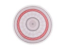 Foutastic Strandtuch Circle Muster, Rot; Weiss