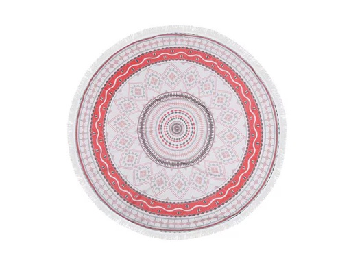 [90350812 1708767] Foutastic Strandtuch Circle Muster, Rot; Weiss