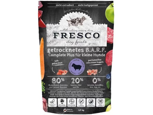 [90350816 1706025] FRESCO Trockenfutter Complete Plus Mini Lamm, 2.5 kg