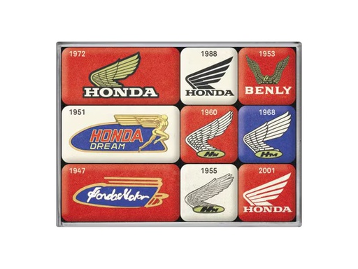 [90350818 1685897] Nostalgic Art Magnet-Set Honda 1 Stück, Rot