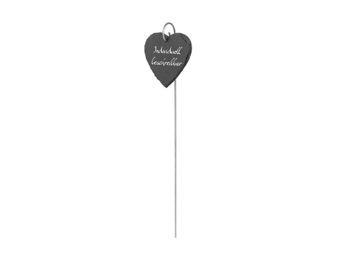 [90350835 1717679] Hoberg Pflanzschilder Set Schiefer Herz, 10 Stück