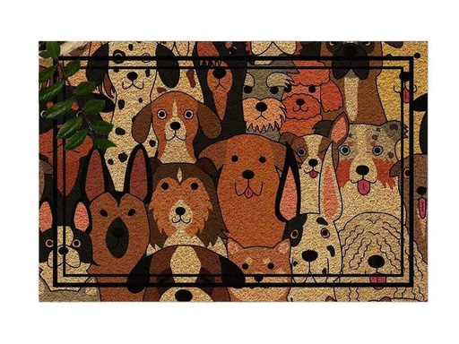 [90350865 1709180] Conceptum Hypnose Fussmatte Dogs 40 cm x 60 cm