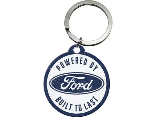 [90350890 1685885] Nostalgic Art Schlüsselanhänger Ford Ø 4 cm, Blau/Weiss