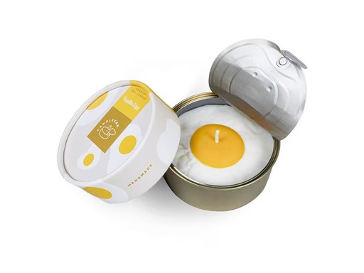 [90350910 1719496] Mandatus Duftkerze Vanilla Egg Candle Can