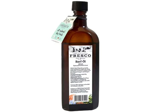 [90350919 1706020] FRESCO Hunde-Nahrungsergänzung Trockenbarf Öl, 250 ml