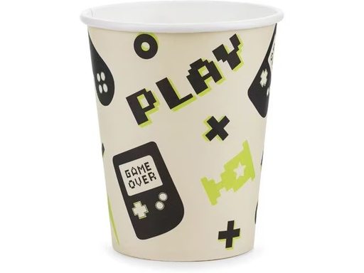[90350920 1706052] Partydeco Einwegbecher Game 220 ml, 6 Stück