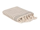 Foutastic Strandtuch Capri Schwarz; Weiss